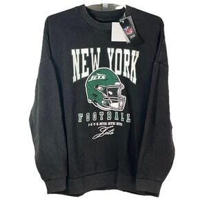 New York Jets‎ Football League NFL Gameday Couture Sweatshirt Womens XL Black
